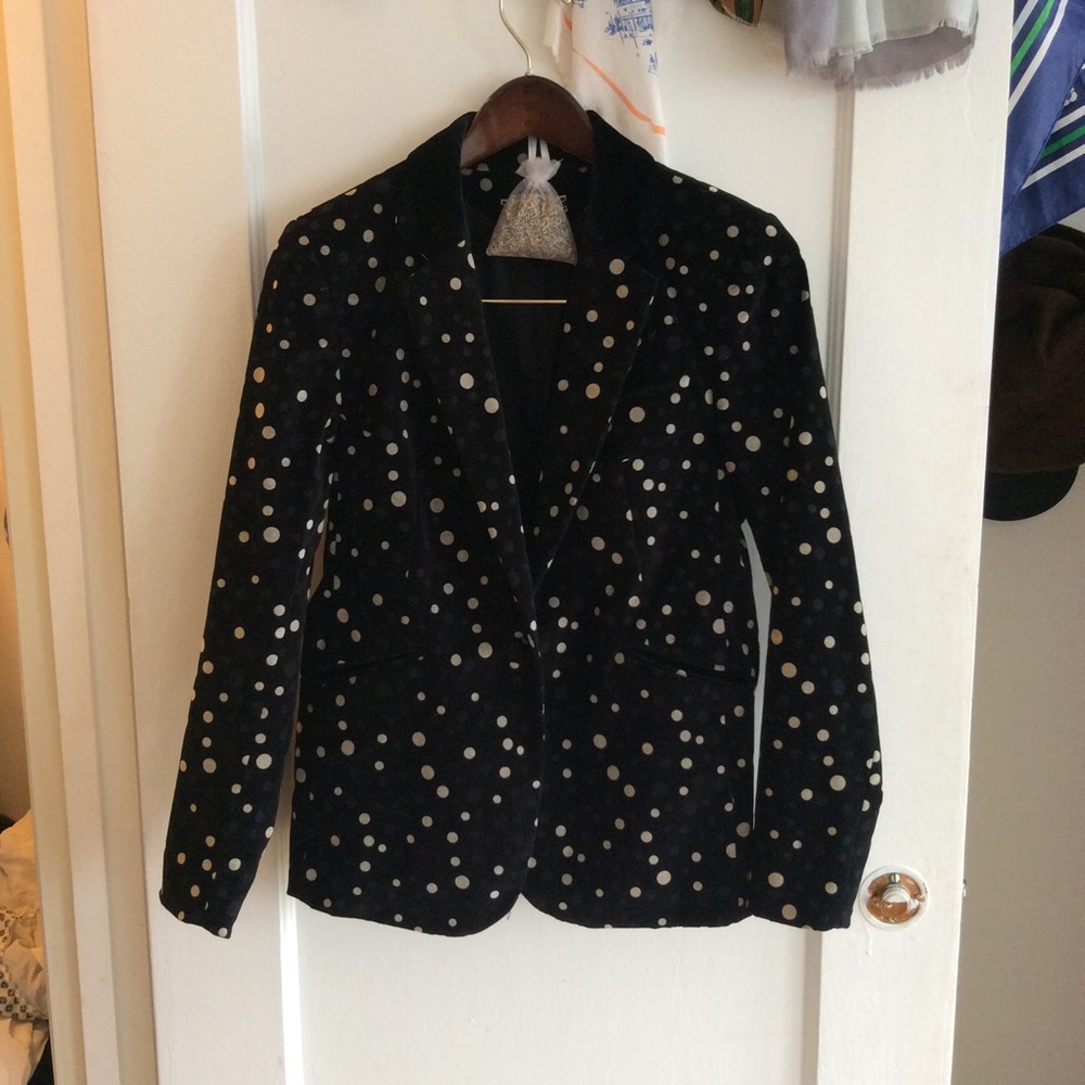Black TOCCA Velvet Blazer